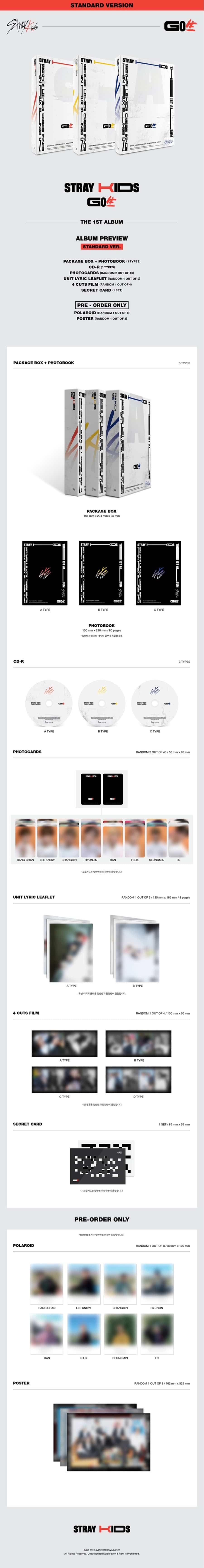 STRAY KIDS [Go Live] 1st Full Album [Standard Ver.]