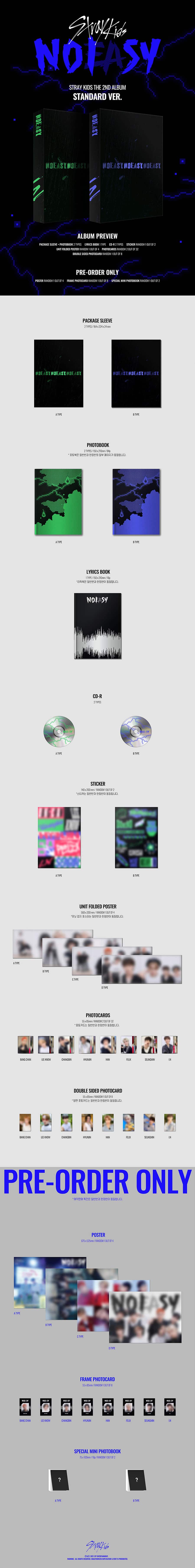 Stray Kids [NOEASY] 2nd Full Album [Standard Ver.]