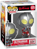 Funko Pop! Television Ultraman figure number 1870 in its original retail packaging. The box features a stylized illustration of the silver and red Ultraman figure with large yellow eyes.